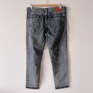 One Teaspoon Awesome Baggies crop Jean size 28 black grey